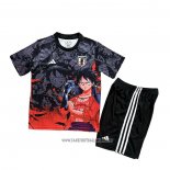 Japan Anime Shirt Kid 2025-2026 Black