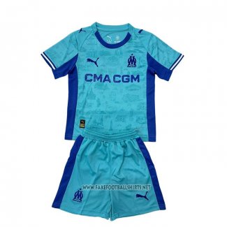 Olympique Marseille Fourth Goalkeeper Shirt Kid 2025-2026