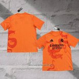 Real Madrid Dragon Shirt 2024-2025 Orange Thailand