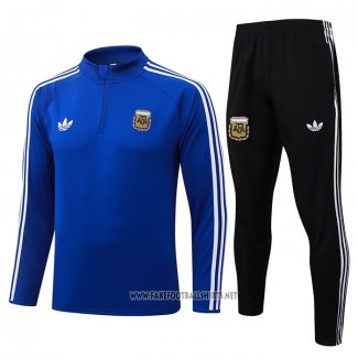 Sweatshirt Tracksuit Argentina Kid 2026-2027 Blue