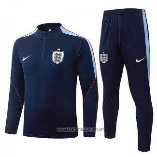 Sweatshirt Tracksuit England Kid 2026-2027 Blue