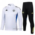 Sweatshirt Tracksuit Manchester United Kid 2025-2026 White