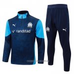 Sweatshirt Tracksuit Olympique Marseille Kid 2025-2026 Blue