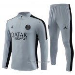 Sweatshirt Tracksuit Paris Saint-Germain Jordan Kid 2023-2024 Grey