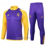 Sweatshirt Tracksuit Real Madrid Kid 2023-2024 Purpura