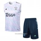 Tracksuit Ajax Without Sleeves 2023-2024 White