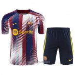 Tracksuit Barcelona Short Sleeve 2023 Blue and Red - Shorts