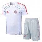Tracksuit Bayern Munich Short Sleeve 2025-2026 White - Shorts