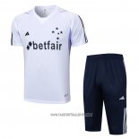 Tracksuit Cruzeiro Short Sleeve 2023-2024 White - Shorts