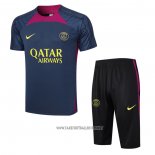 Tracksuit Paris Saint-Germain Short Sleeve 2023-2024 Blue - Shorts