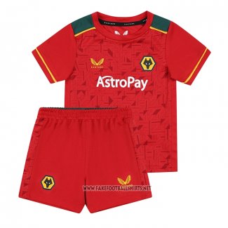 Wolves Away Shirt Kid 2023-2024