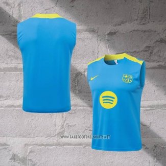 Barcelona Training Shirt Without Sleeves 2025-2026 Blue