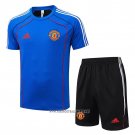 Conjunto Polo Manchester United 2025-2026 Blue