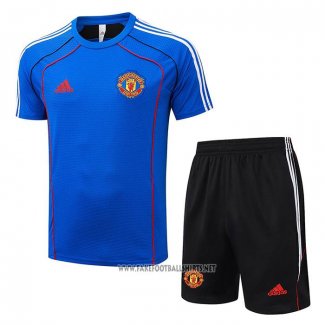 Conjunto Polo Manchester United 2025-2026 Blue
