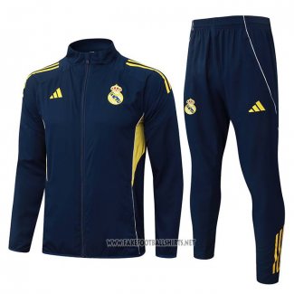 Jacket Tracksuit Real Madrid Kid 2025-2026 Yellow Blue
