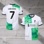 Liverpool Player Luis Diaz Away Shirt 2023-2024