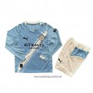Manchester City Home Shirt Kid Long Sleeve 2025-2026