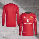 Manchester United Home Shirt Long Sleeve 2025-2026