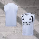 Real Madrid Training Shirt Without Sleeves 2025-2026 White