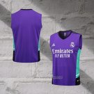 Real Madrid Training Shirt Without Sleeves 2023-2024 Purpura