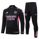Sweatshirt Tracksuit Arsenal Kid 2025-2026 Black Rosa