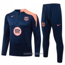 Sweatshirt Tracksuit Barcelona Kid 2025-2026 Blue Orange