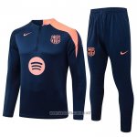 Sweatshirt Tracksuit Barcelona Kid 2025-2026 Blue Orange