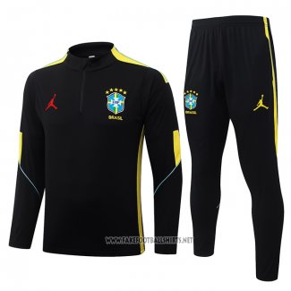 Sweatshirt Tracksuit Brazil 2026-2027 Yellow Black