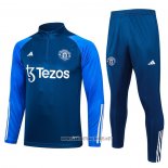 Sweatshirt Tracksuit Manchester United Kid 2023-2024 Blue