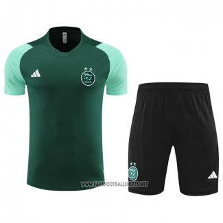 Tracksuit Algeria Short Sleeve 2023-2024 Green - Shorts