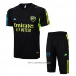Tracksuit Arsenal Short Sleeve 2023-2024 Black - Shorts