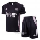 Tracksuit Arsenal Short Sleeve 2024-2025 Grey Oscuro - Shorts