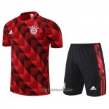 Tracksuit Bayern Munich Short Sleeve 2022-2023 Red - Shorts