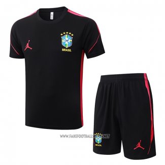 Tracksuit Brazil Short Sleeve 2026-2027 Black - Shorts