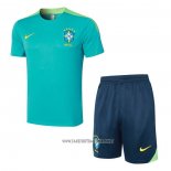 Tracksuit Brazil Short Sleeve 2024-2025 Green - Shorts