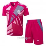 Tracksuit Flamengo Short Sleeve 2025-2026 Rosa - Shorts