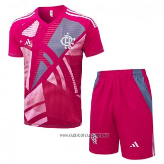 Tracksuit Flamengo Short Sleeve 2025-2026 Rosa - Shorts