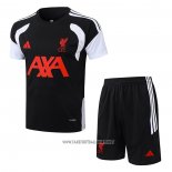 Tracksuit Liverpool Short Sleeve 2026-2027 Black - Shorts