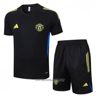 Tracksuit Manchester United Short Sleeve 2025-2026 Black - Shorts