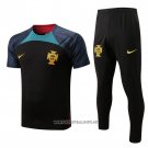 Tracksuit Portugal Short Sleeve 2022-2023 Black