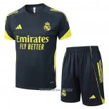Tracksuit Real Madrid Short Sleeve 2025-2026 Yellow - Shorts Black