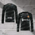 Barcelona Goalkeeper Shirt Long Sleeve 2023-2024 Black