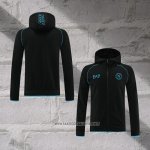 Chaqueta con Capucha del Napoli 2023-2024 Black