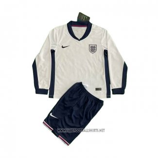 England Home Shirt Kid Long Sleeve 2024