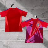 Italy Goalkeeper Shirt 2024-2025 Red Thailand