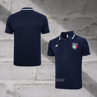 Italy Shirt Polo 2023-2024 Blue