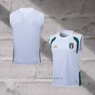 Italy Training Shirt Without Sleeves 2025-2026 White