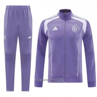 Jacket Tracksuit Manchester United 2025-2026 Purpura