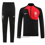 Jacket Tracksuit South Korea 2022-2023 Black and Red