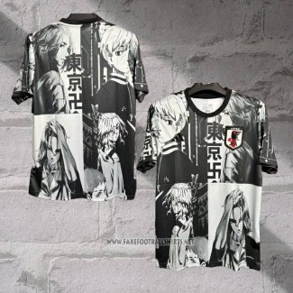 Japan Anime Shirt 2024-2025 Black and White Thailand